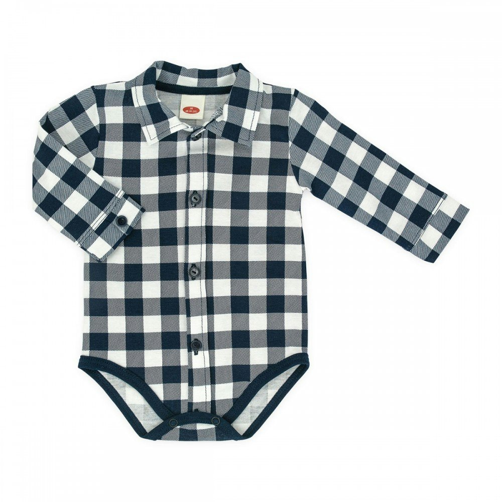 Bodyskjorta look-alike långärmad mjukt bomull - Classic Shirt