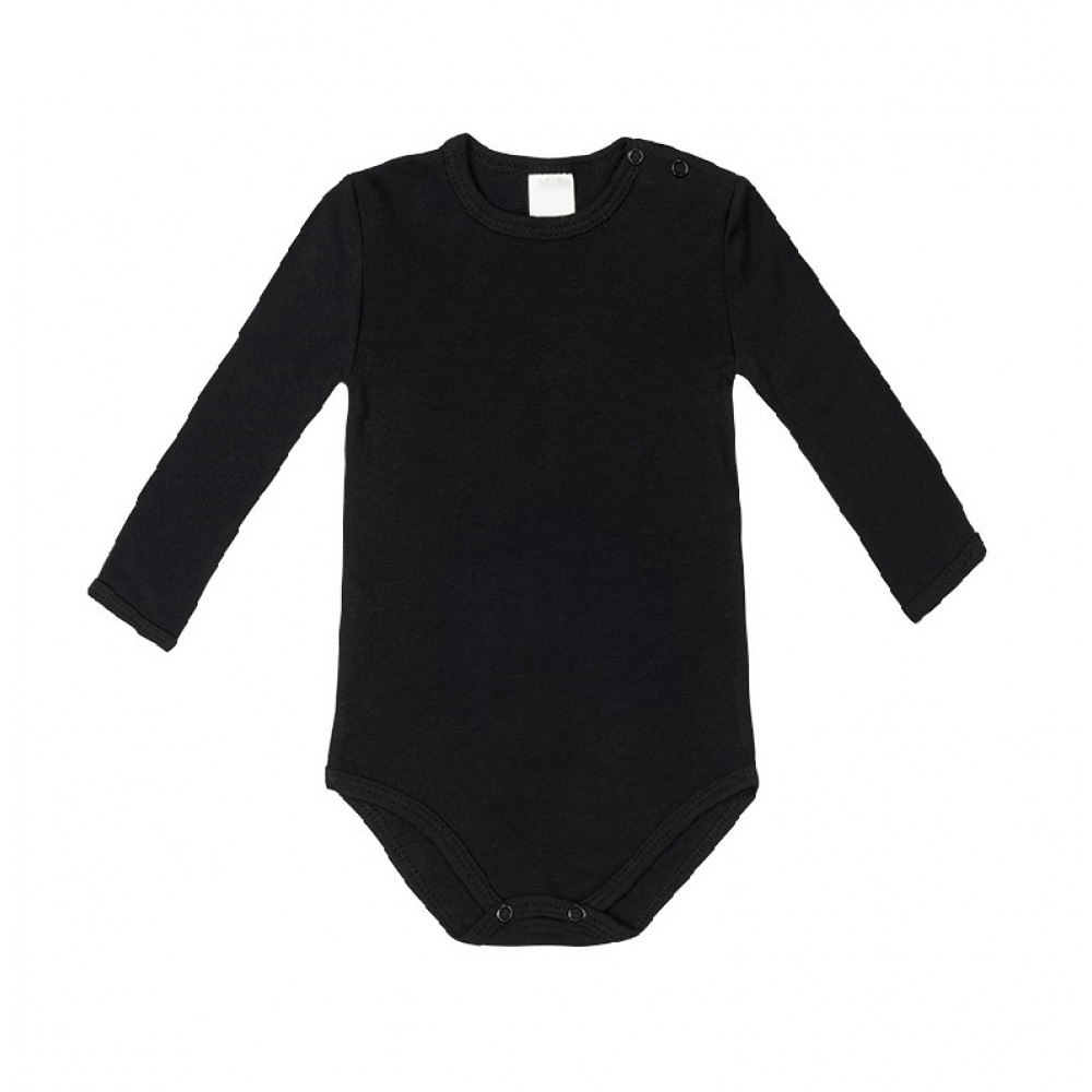 Långärmad body (Svart) - Classic Baby