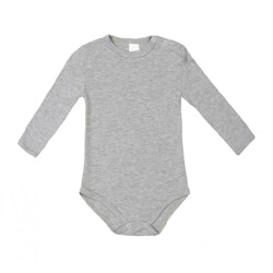 Långärmad body (Grå) - Classic Baby