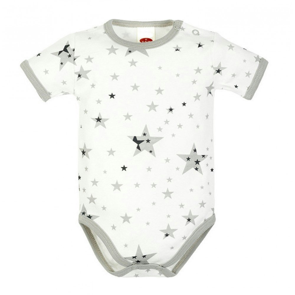 Kortärmad body - Star Teddy