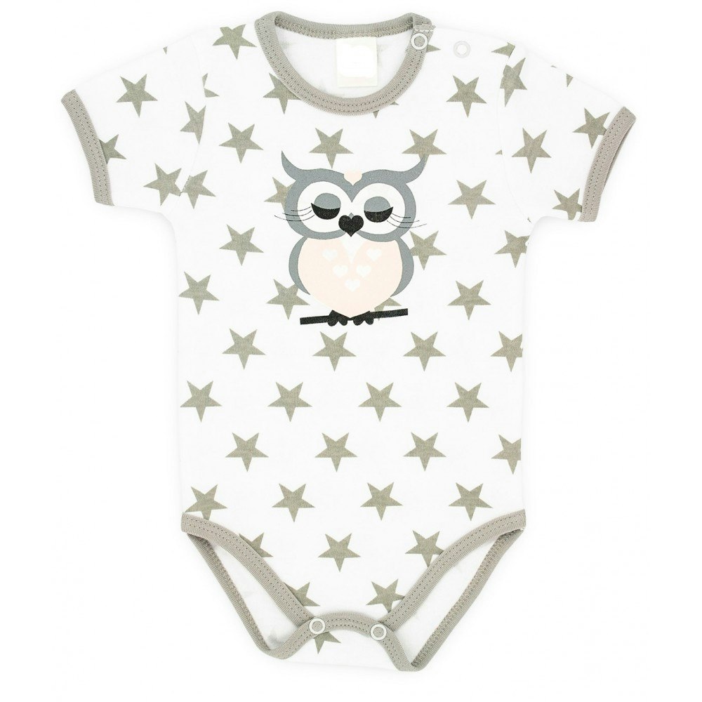 Body kortärmad Babyowl