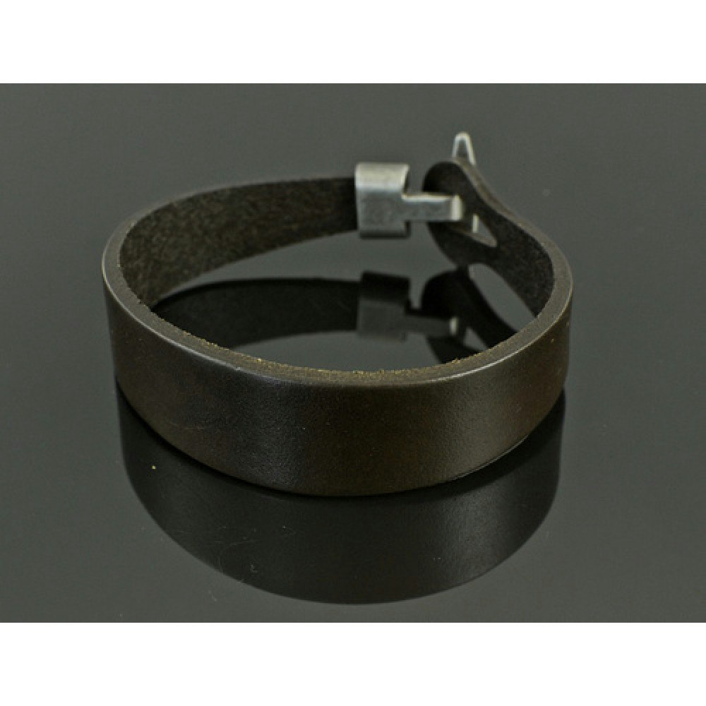 Armband läder brunt