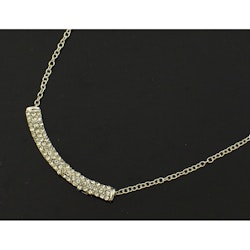 Exklusivt halsband silvrigt