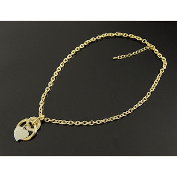 Vackert halsband med ett hjärta