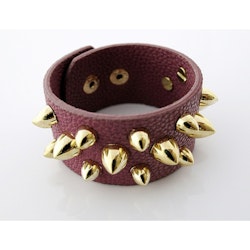 Armband med nitar lila