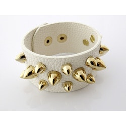 Armband med nitar vitt