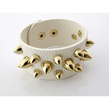 Armband med nitar vitt