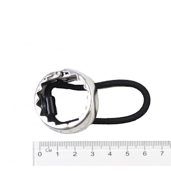 5-pack Hårring med tofs (silver)