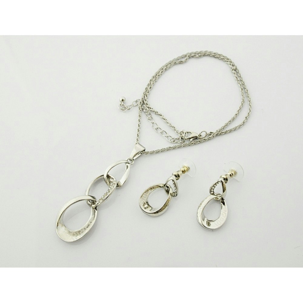 Vackert Set halsband med Örhängen