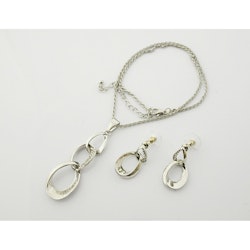 Vackert Set halsband med Örhängen