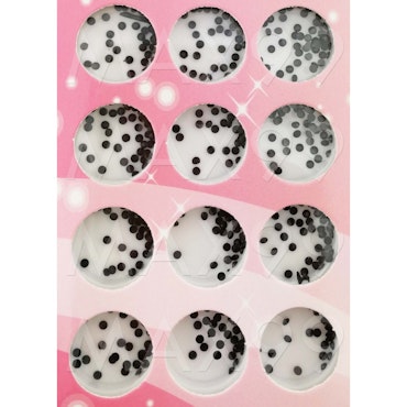 12-pack Rhinestones storpack svart