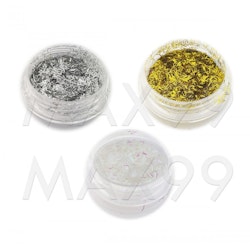3-pack! Long glitter