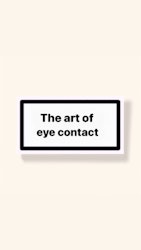 ”The Art Of Eye Contact” - Klistermärke