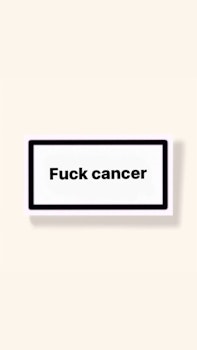 ”Fuck Cancer” - Klistermärke