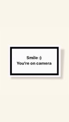 ”Smile You’re On Camera” - Klistermärke