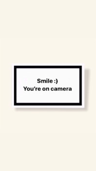 ”Smile You’re On Camera” - Klistermärke