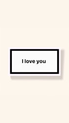”I Love You” - Klistermärke