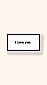 ”I Love You” - Klistermärke