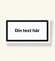 Klistermärke med egen Text