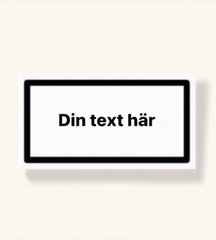 Klistermärke med egen Text