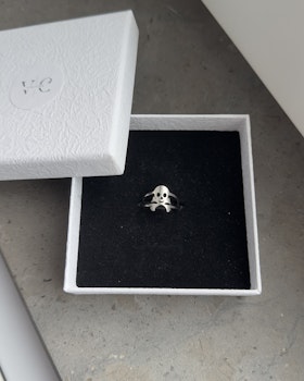 Dödskalle ring Silver