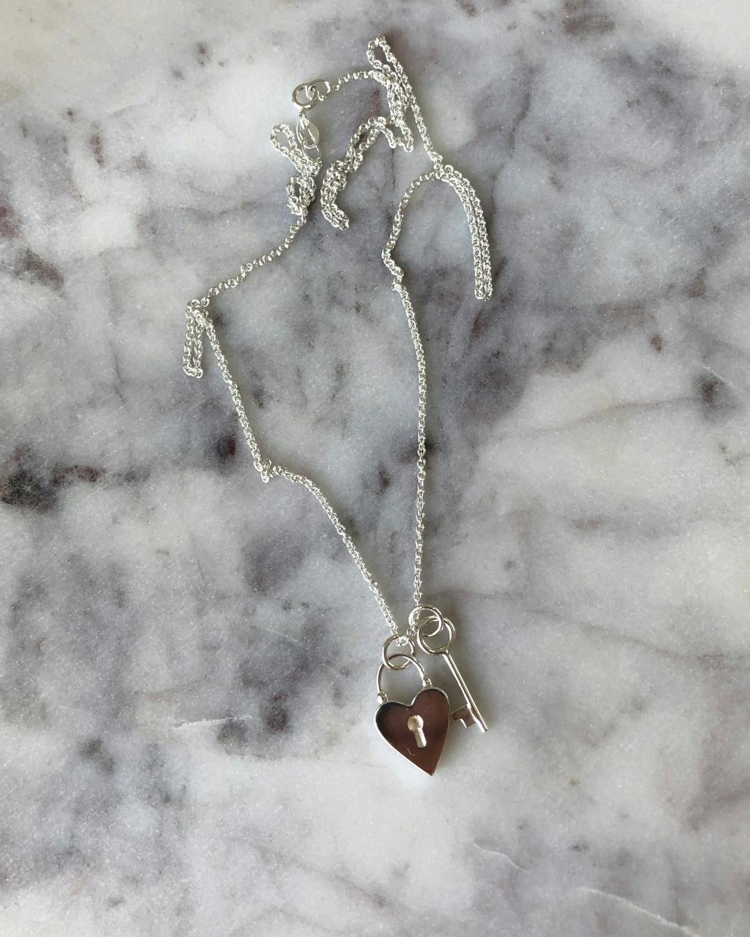 My heart | ett handgjort silverhalsband - Edie May Jewellery - handgjorda  silversmycken