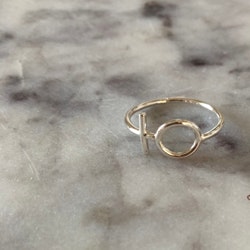 Venus - handgjord ring i återvunnet silver