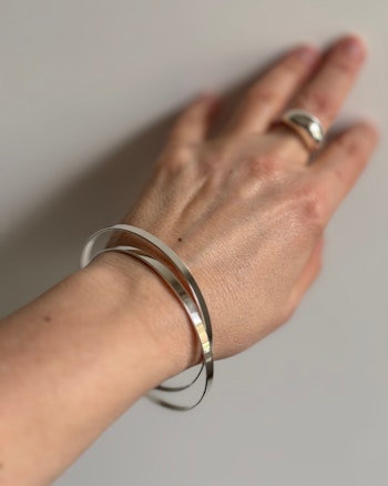 Lovecircle - stelt armband i återvunnet silver