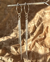 Boho - örhängen i återvunnet silver