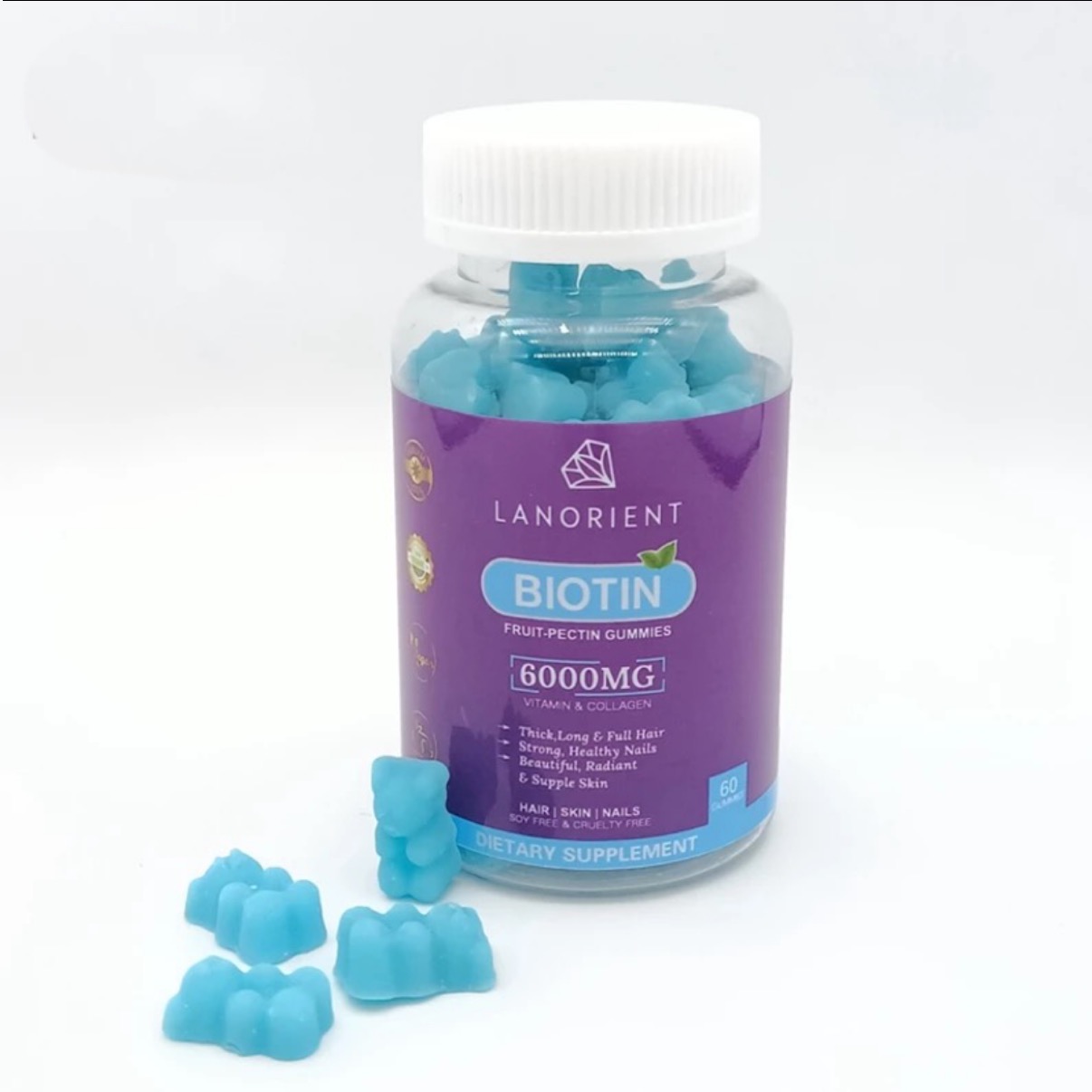Biotin Gummies för Hår