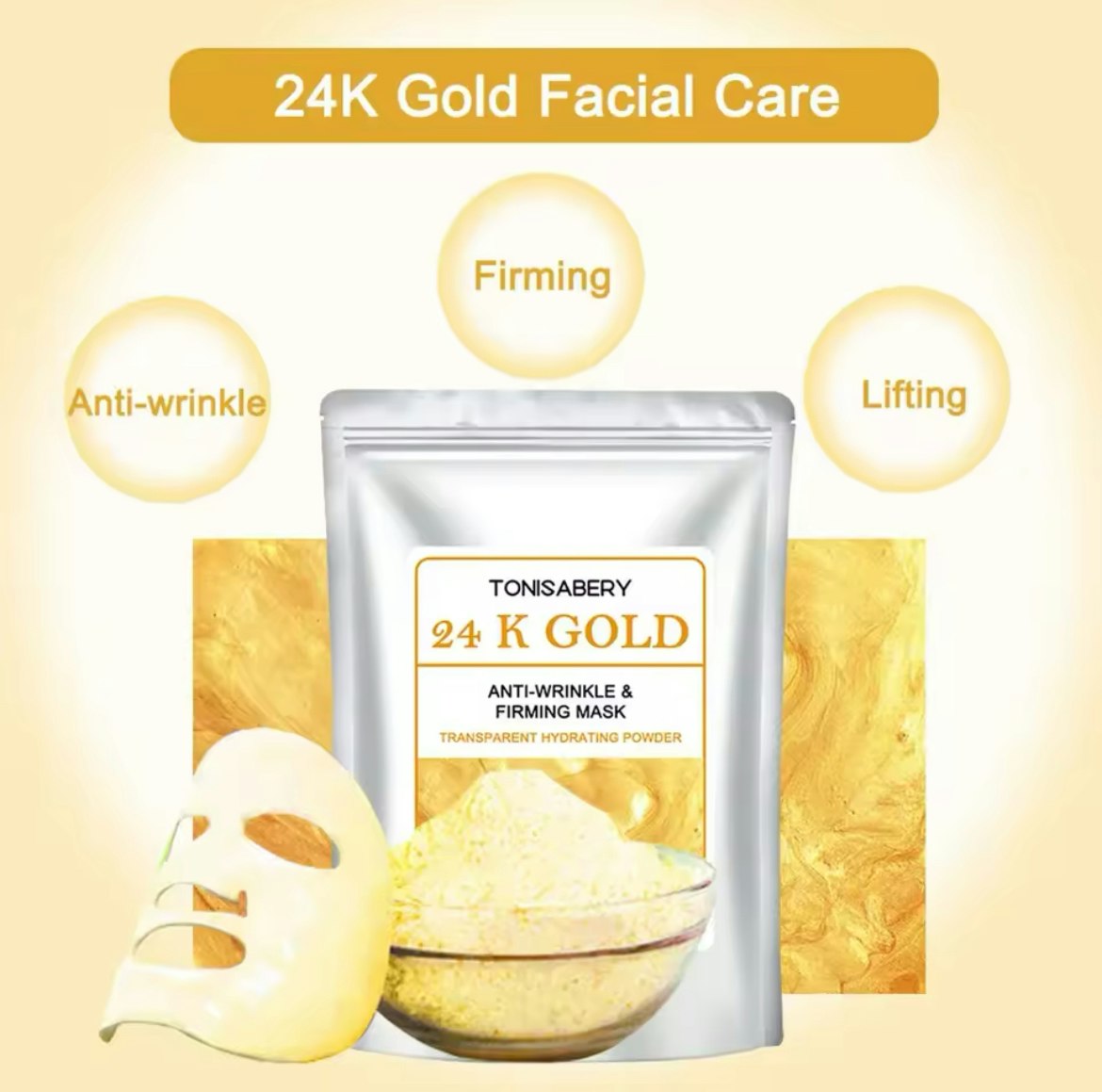 24 K GOLD Jelly Mask
