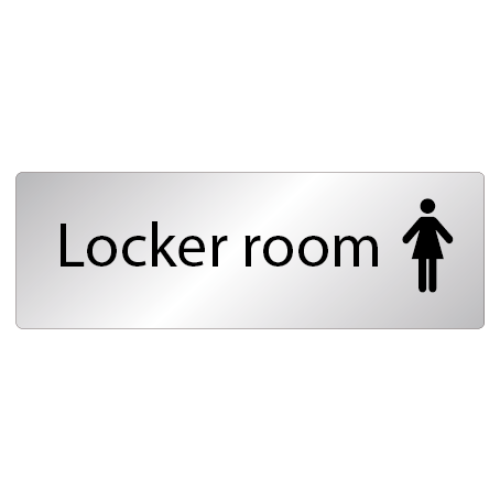 Skylt Locker room