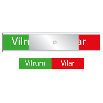 Skylten till vilrummet - Vilrum / Vilar