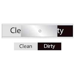 Diskskylt  Clean / Dirty