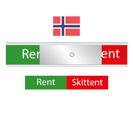 Norges diskskylt - Rent / Skittent