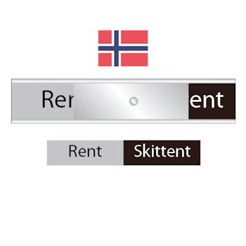 Norges diskskylt - Rent / Skittent