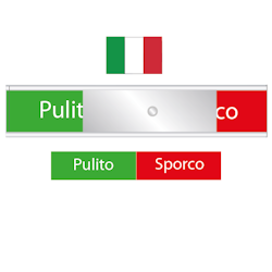 Italiens diskskylt - Pulito / Sporco