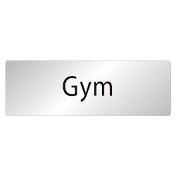 Skylt Gym