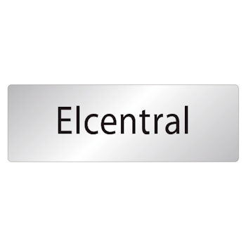 Skylt Elcentral