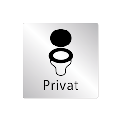 Skylt WC stol - Privat