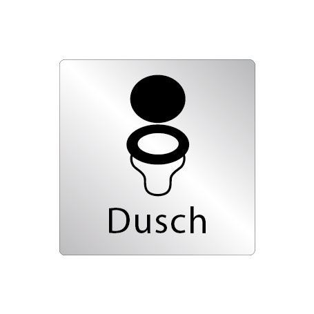 Skylt WC stol - Dusch