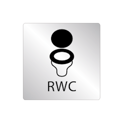 Skylt WC stol - RWC
