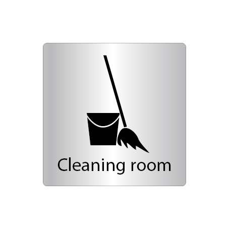 Skylt Cleaning room