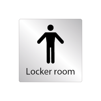 Skylt Locker room