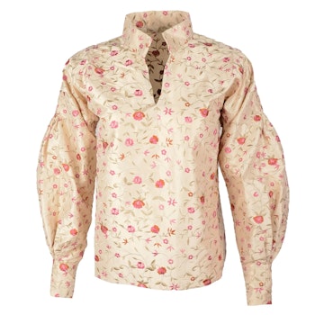 Bunadskjorte Piz Sion silke, creme