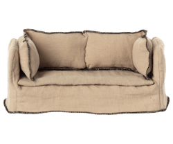 Maileg Soffa till Dockskåp Stor - Brun Beige