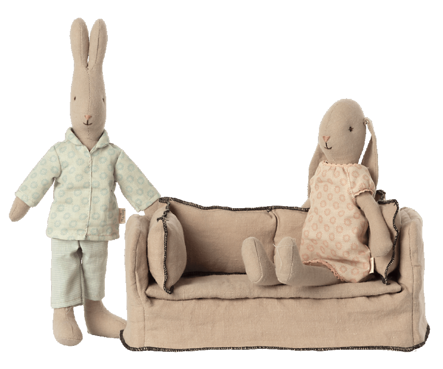 Maileg Soffa till Dockskåp Stor - Brun Beige
