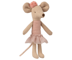 Maileg Ballerina Storasyster Mus med Ballerinakjol och Hårband - Rosa