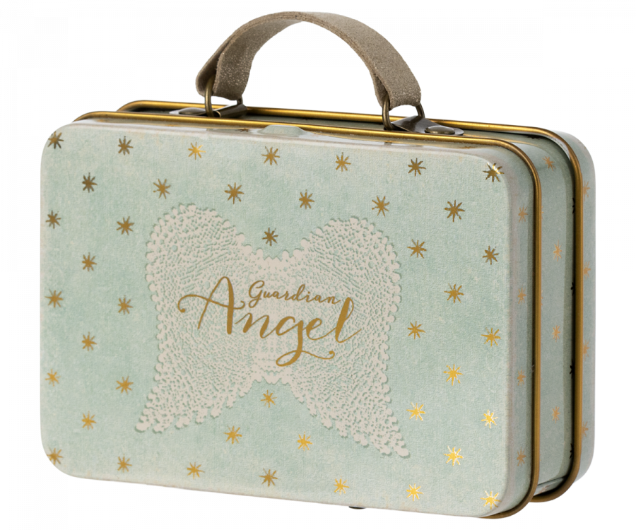 Maileg Skyddsängel Ängel Mus i Resväska - Angel Mouse Little Sister