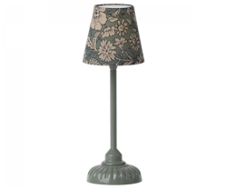 Maileg Vintage Golvlampa Liten Blommig Mint Grön Blå